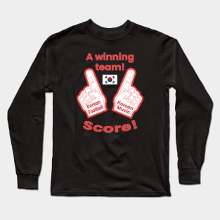 Korean Football and Music are a winning team! K-pop and Reds Long Sleeve T-Shirt